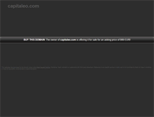 Tablet Screenshot of capitaleo.com